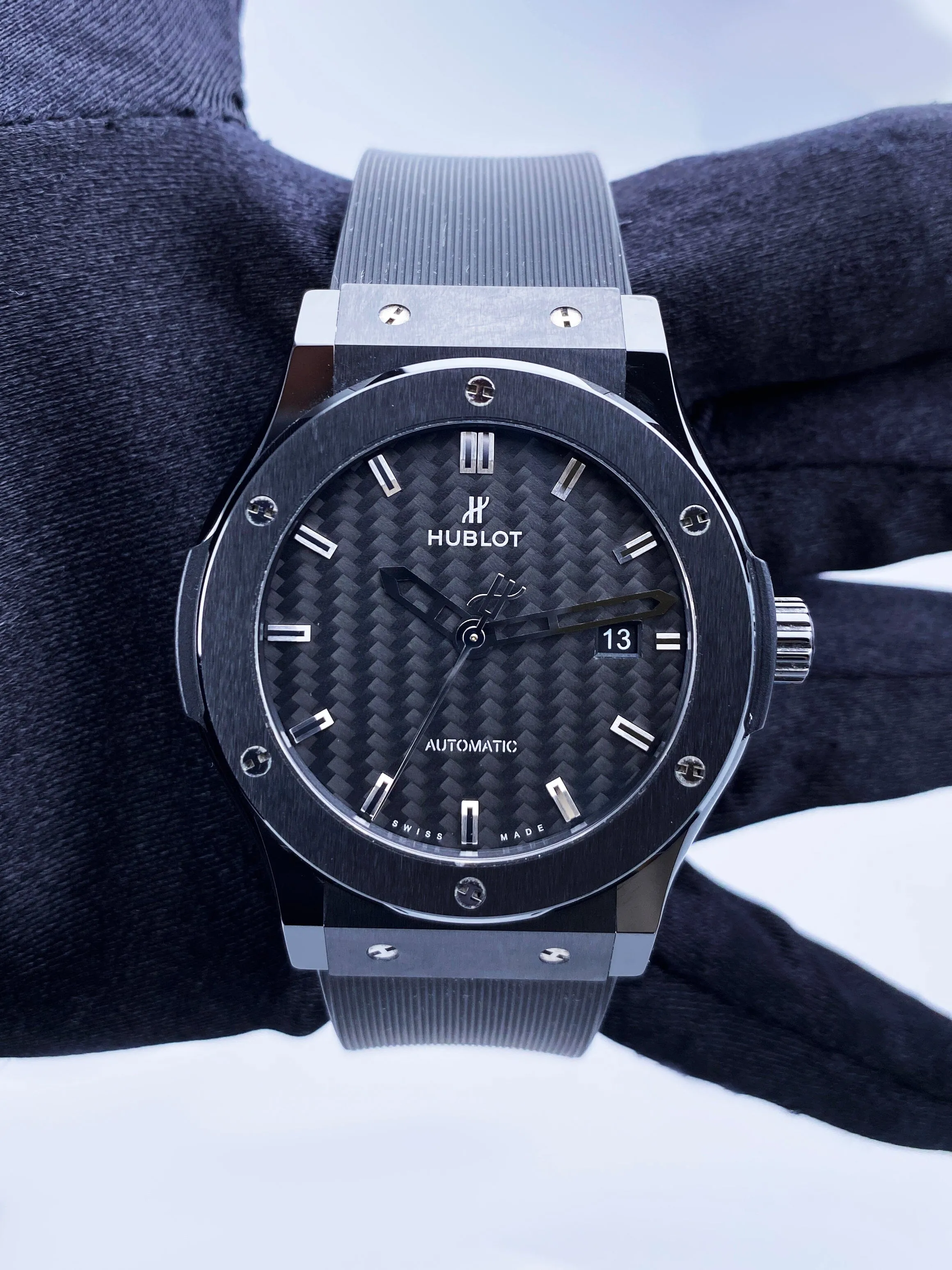 Hublot Classic Fusion 542.CM.1770.RX Black Ceramic Mens Watch