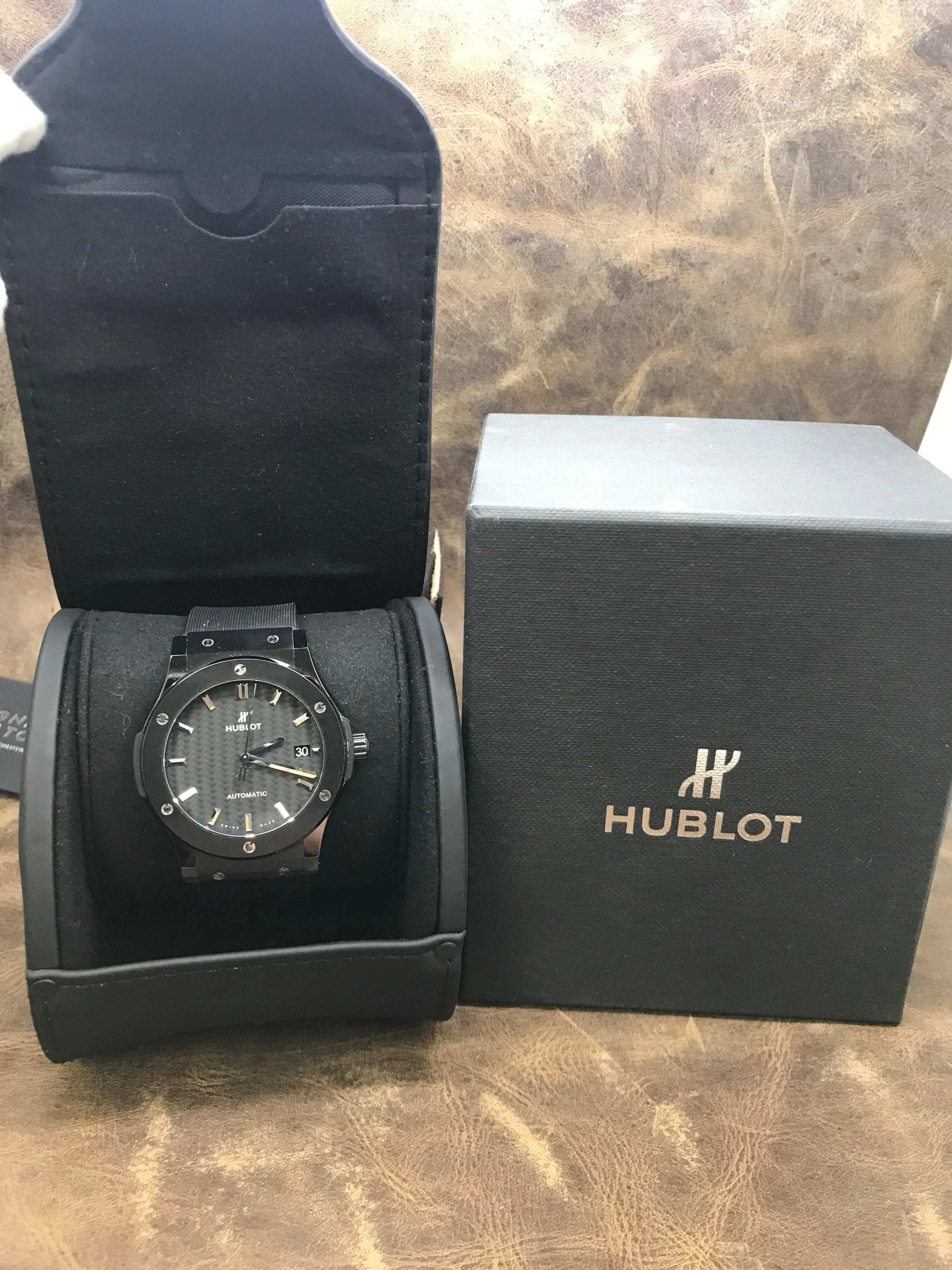 Hublot Classic Fusion Black Magic 511.CM.1771.RX Carbon Fiber Dial Automatic  Men's Watch