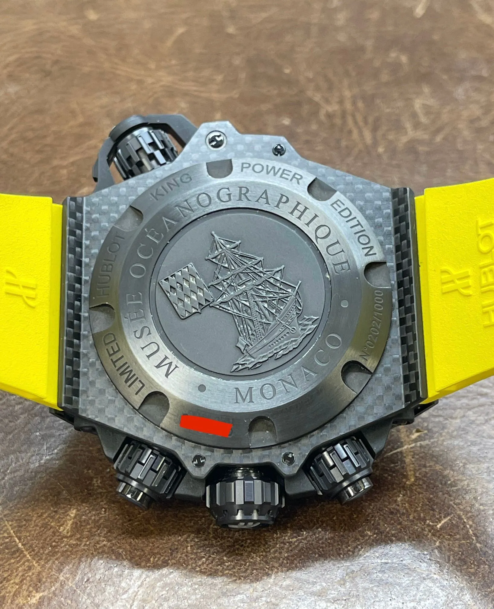 Hublot King Power Oceanographic L.E 1000pcs Carbon 732.QX.1140.RX Black & Blue Dial Automatic Men's Watch