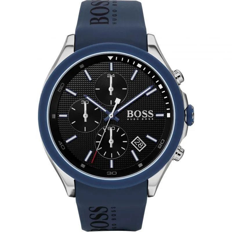 Hugo Boss 1513717 Velocity Black Dial Silicone Quartz Men's Watch