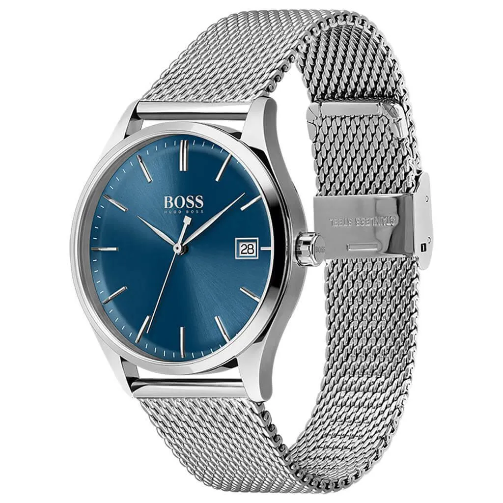 Hugo Boss 1513876 Commissioner Blue Quartz Men's Watch