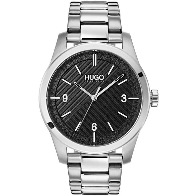Hugo Boss 1530016 Create Black Dial Stainless Steel Quartz Men's Watch