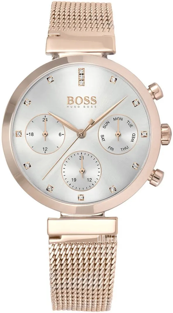 Hugo Boss Flawless Rose Gold Mesh Women's Watch 1502553