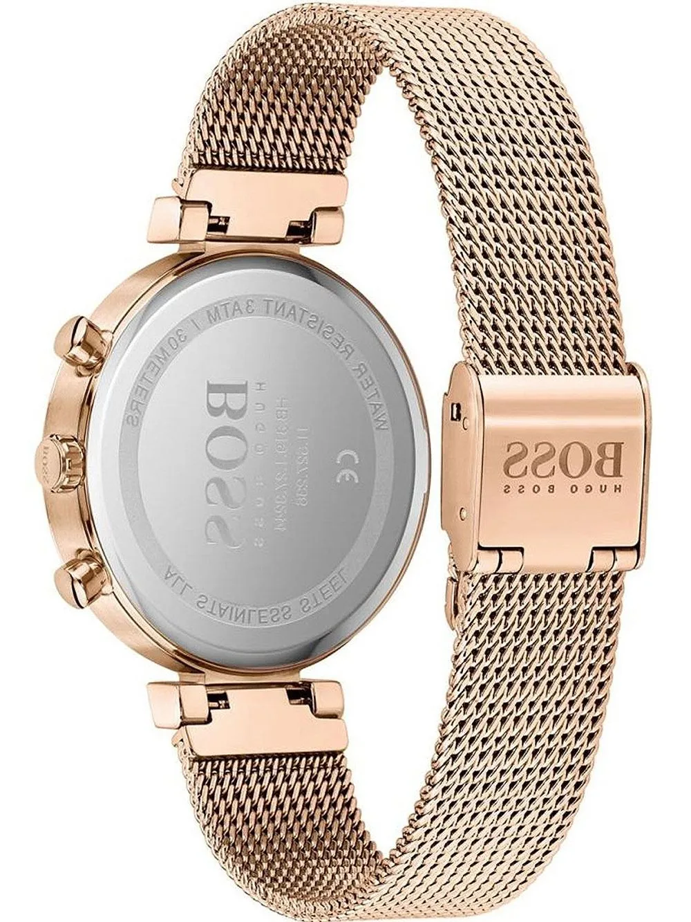 Hugo Boss Flawless Rose Gold Mesh Women's Watch 1502553