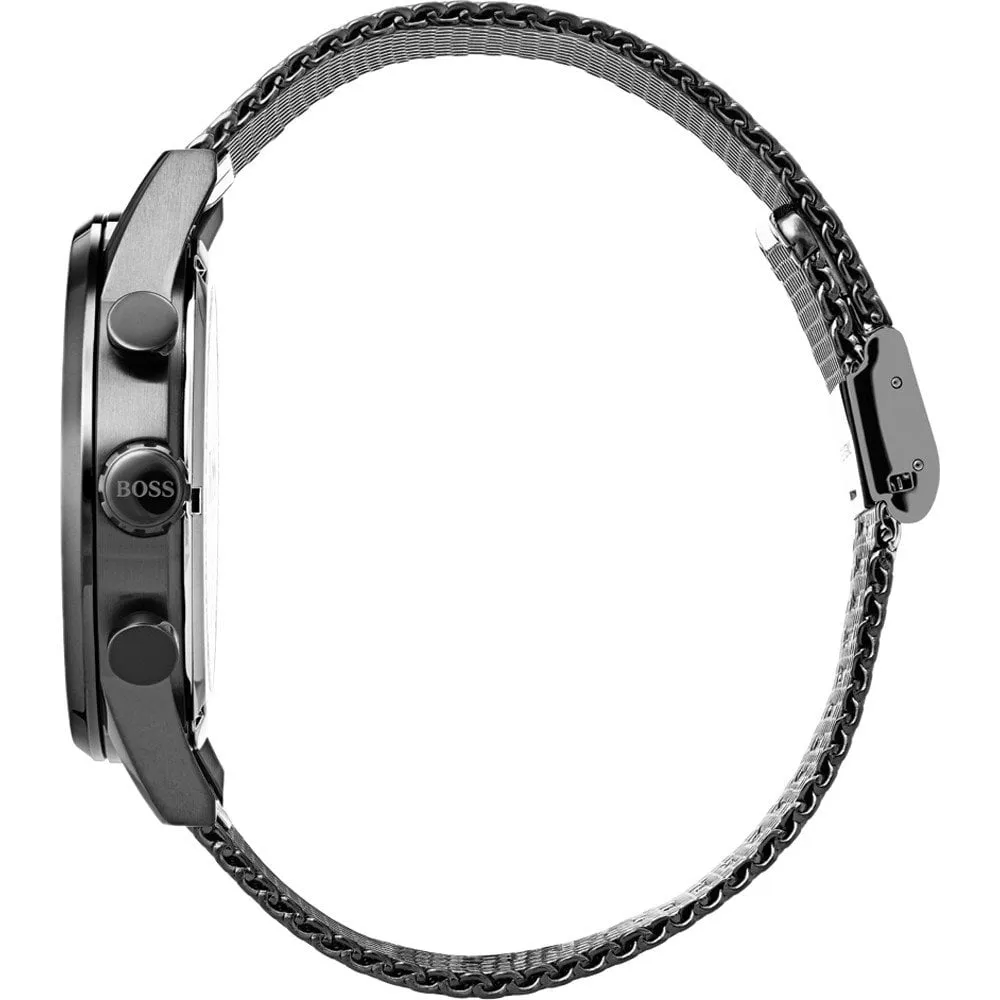 Hugo Boss Gunmetal Navigator Quartz Men's Watch 1513674
