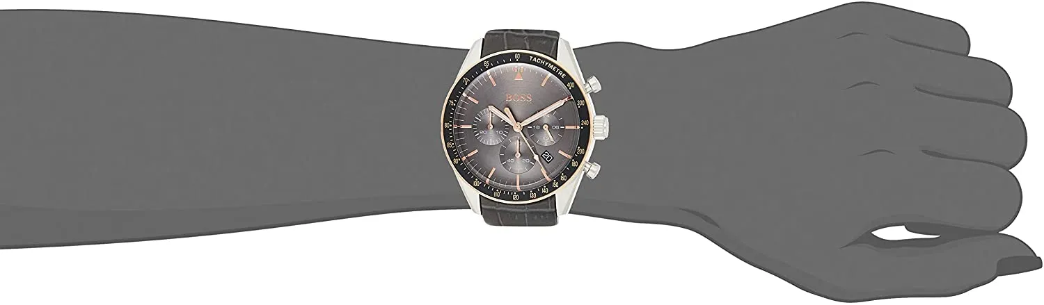 Hugo Boss Men's Chronograph Quartz Watch with Leather Strap 1513628