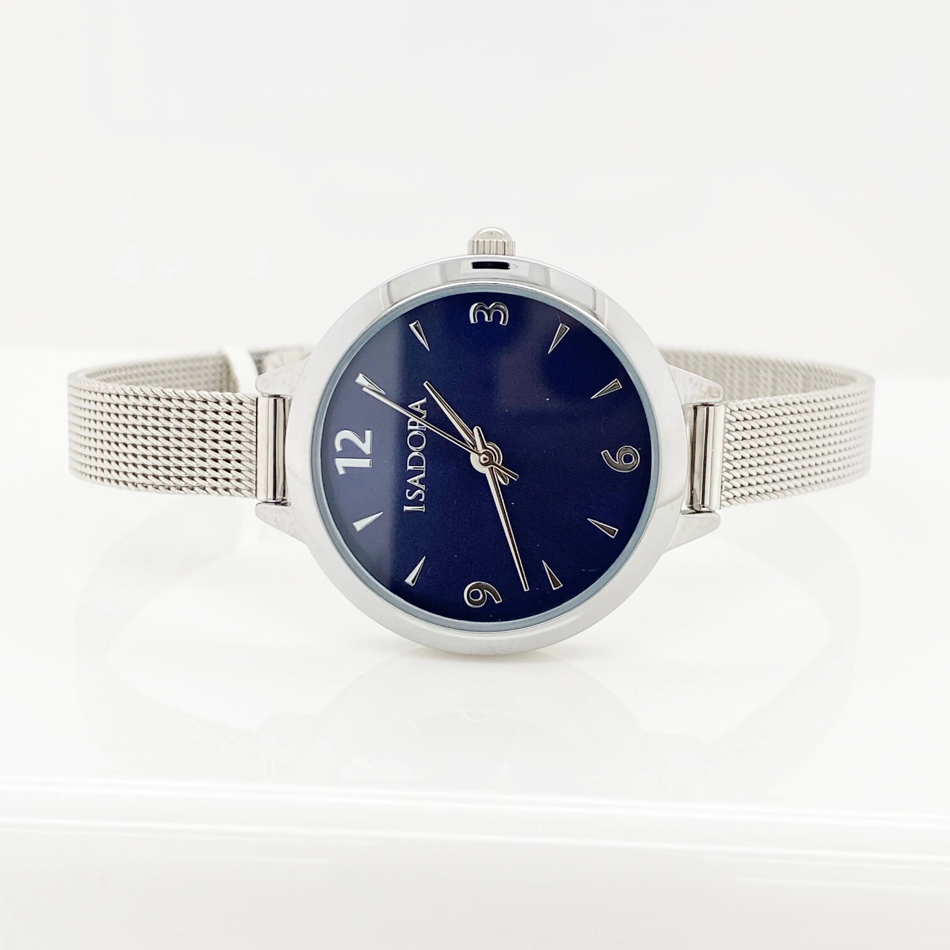 Isadora Ladies Watch | Navy With Steel Mesh