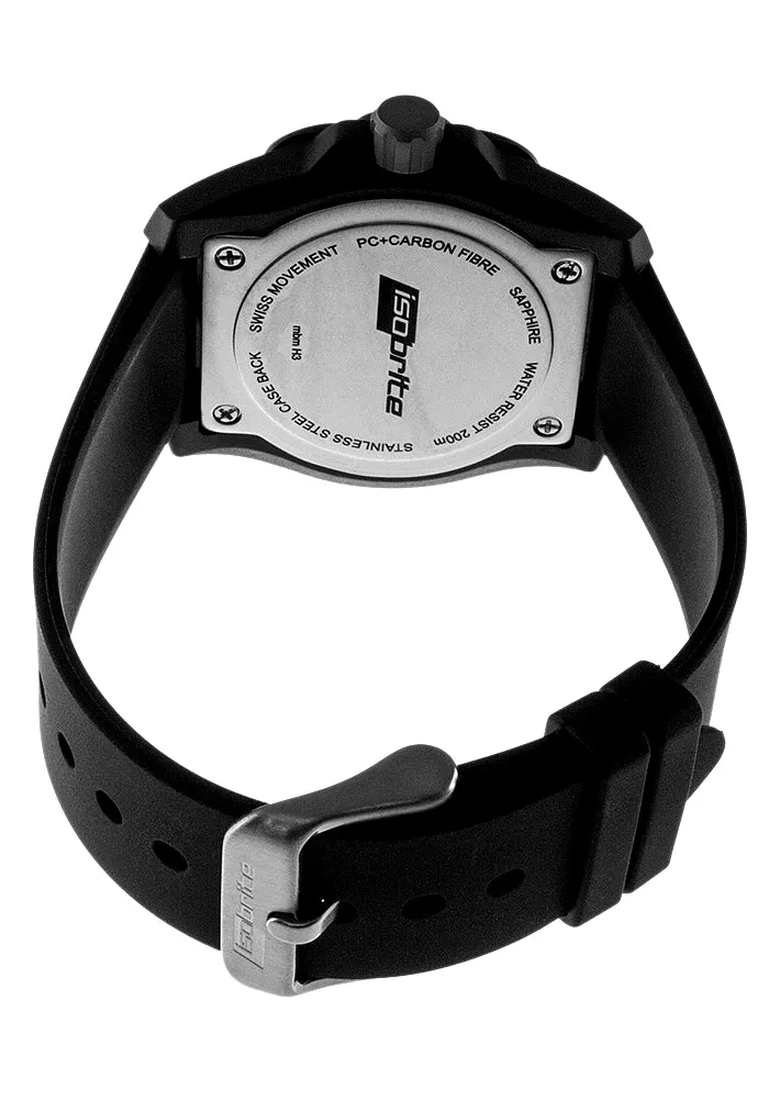 IsoBright T100 Tritium Women's or Mid-Size Military/Sport Watch, Blue Dial, ISO353