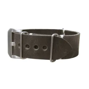 Italian Leather | Slate | One-Piece | Brushed Hardware