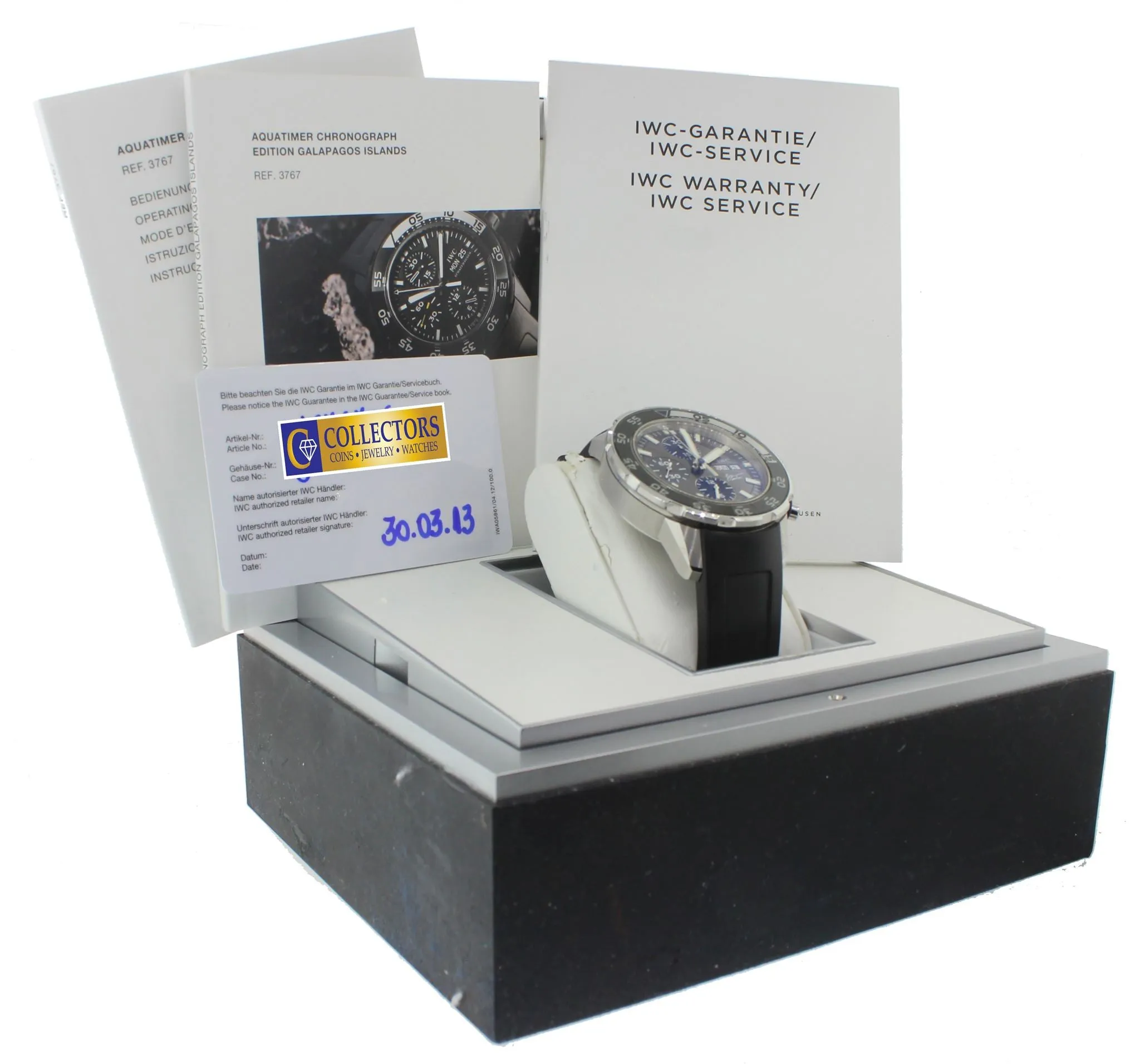 IWC Aquatimer Jacques J.Y. Cousteau Day Date Chronograph 44mm IW376706 3767-06