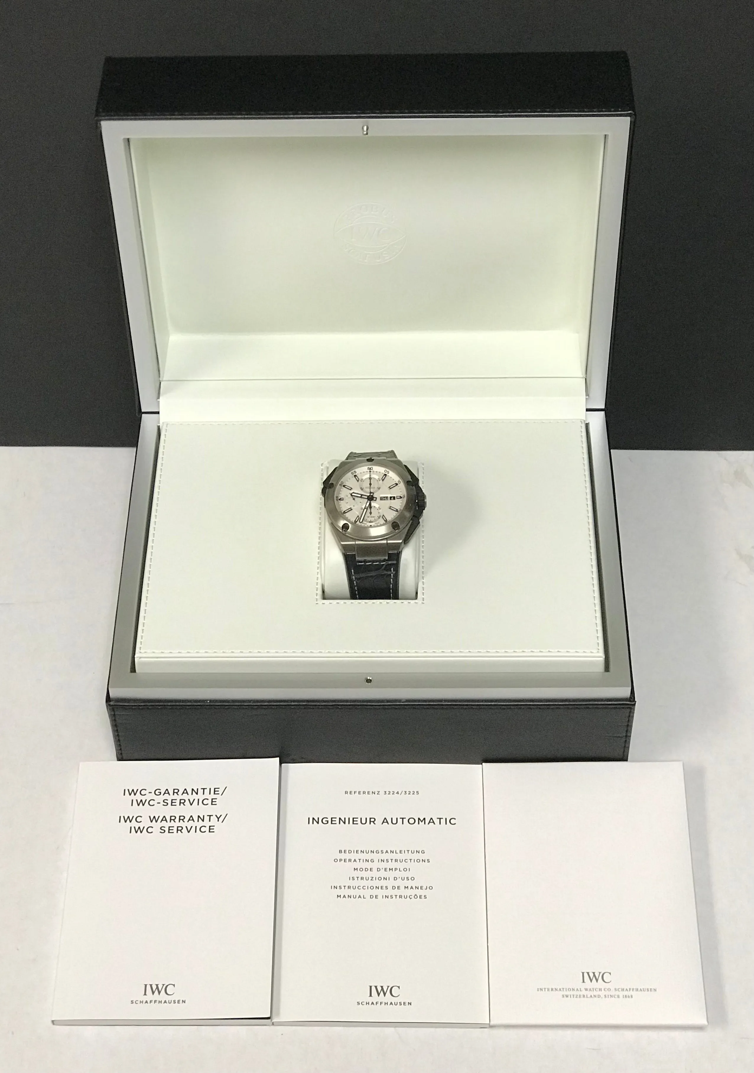 IWC Ingenieur Double Chronograph IW386501 White Dial Automatic  Men's Watch