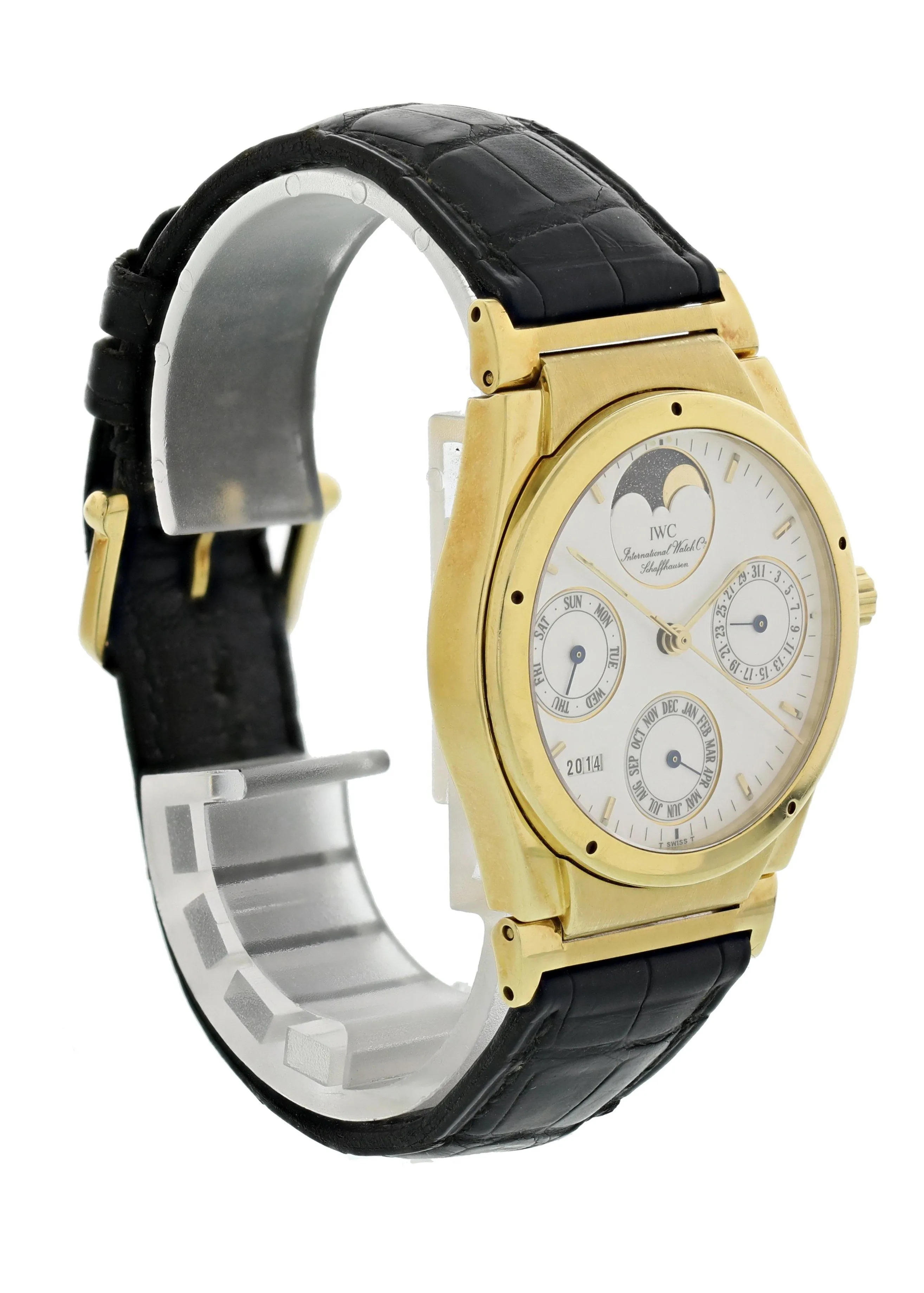 IWC Ingenieur Perpetual Calendar IW3540-03 18k Yellow Gold Mens Watch