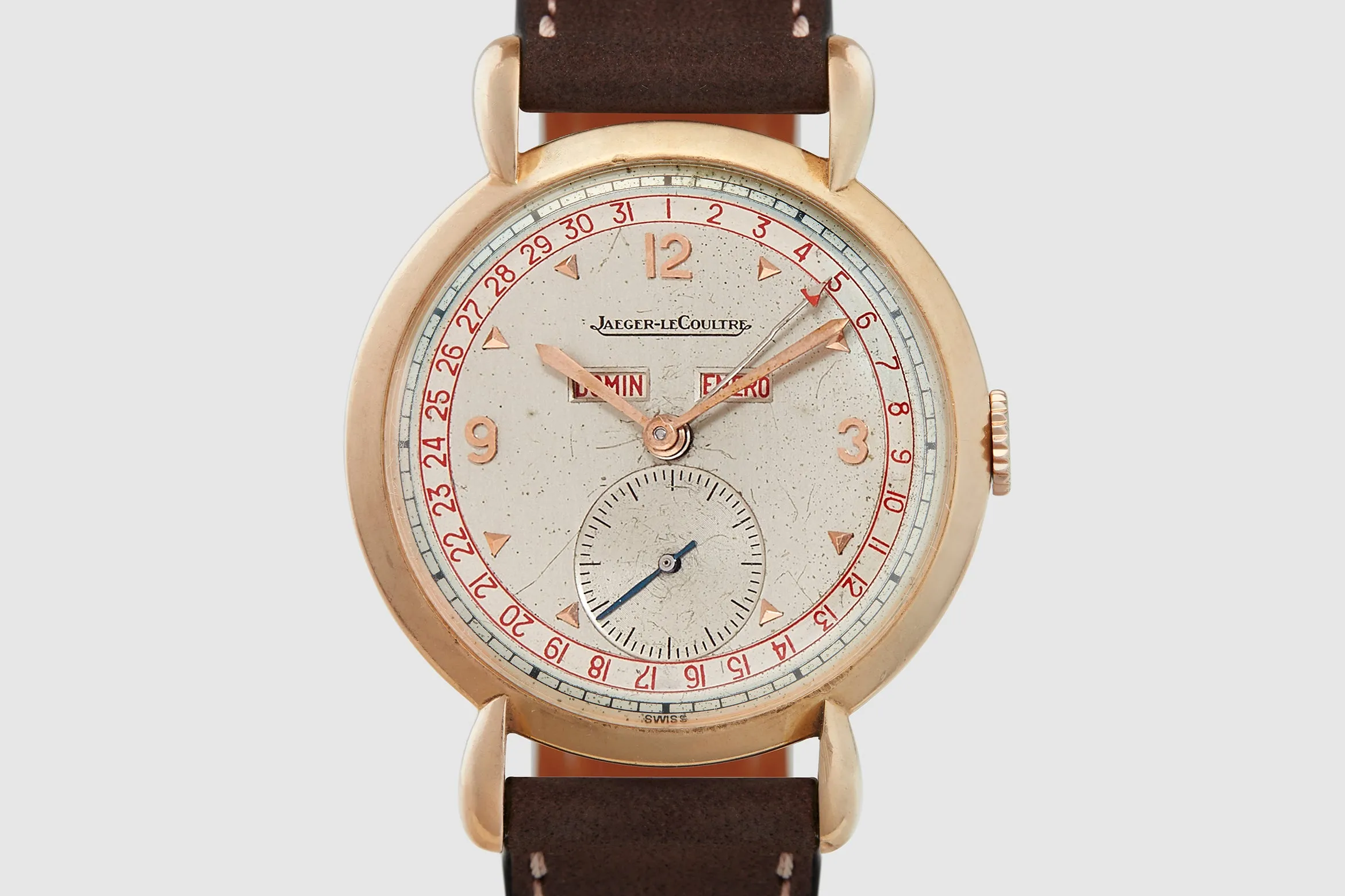 Jaeger LeCoultre Calendar 2721 18k Pink Gold