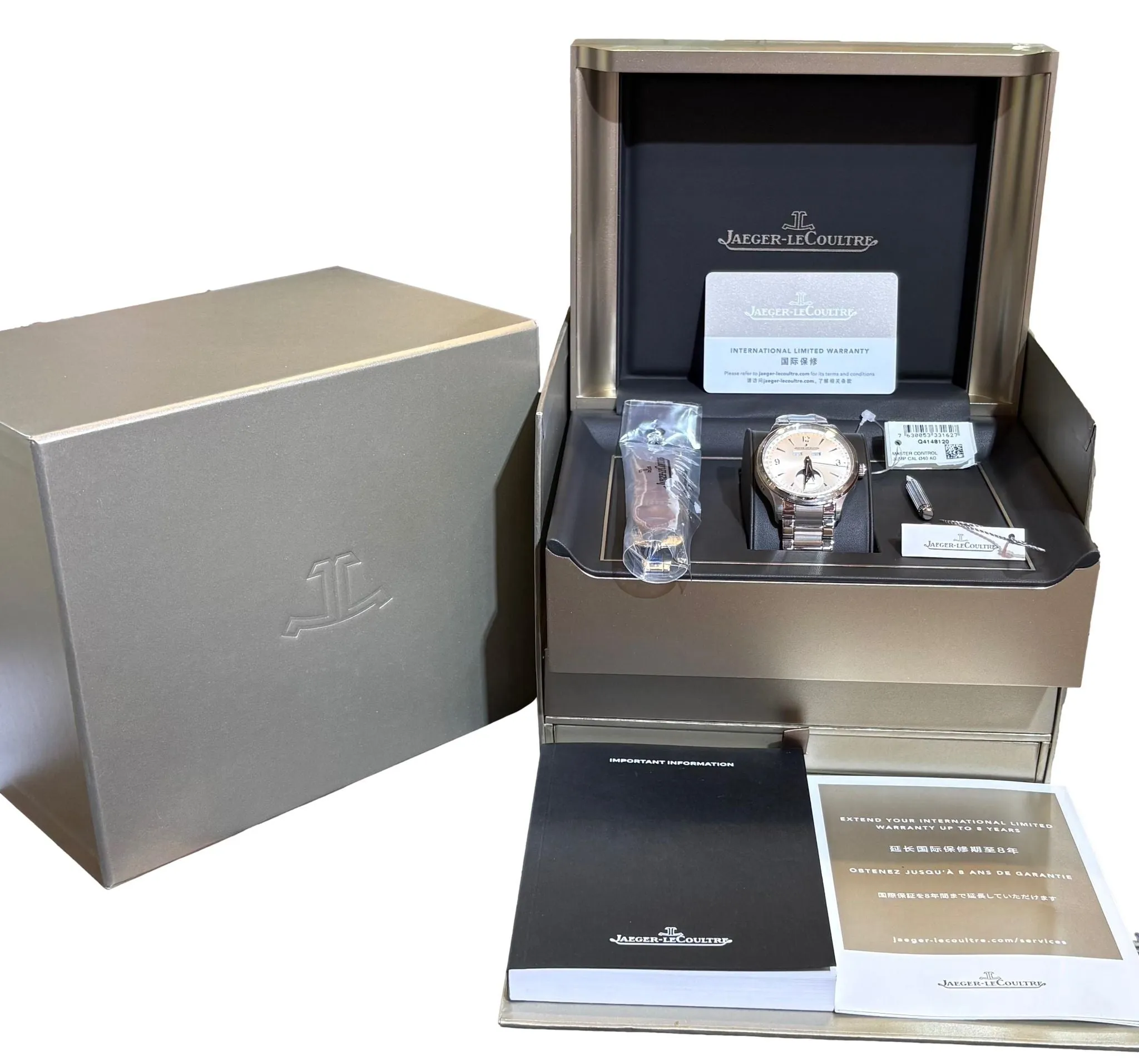 Jaeger LeCoultre Master Control Calendar 40mm Q4148120 Silver Dial Automatic Men's Watch