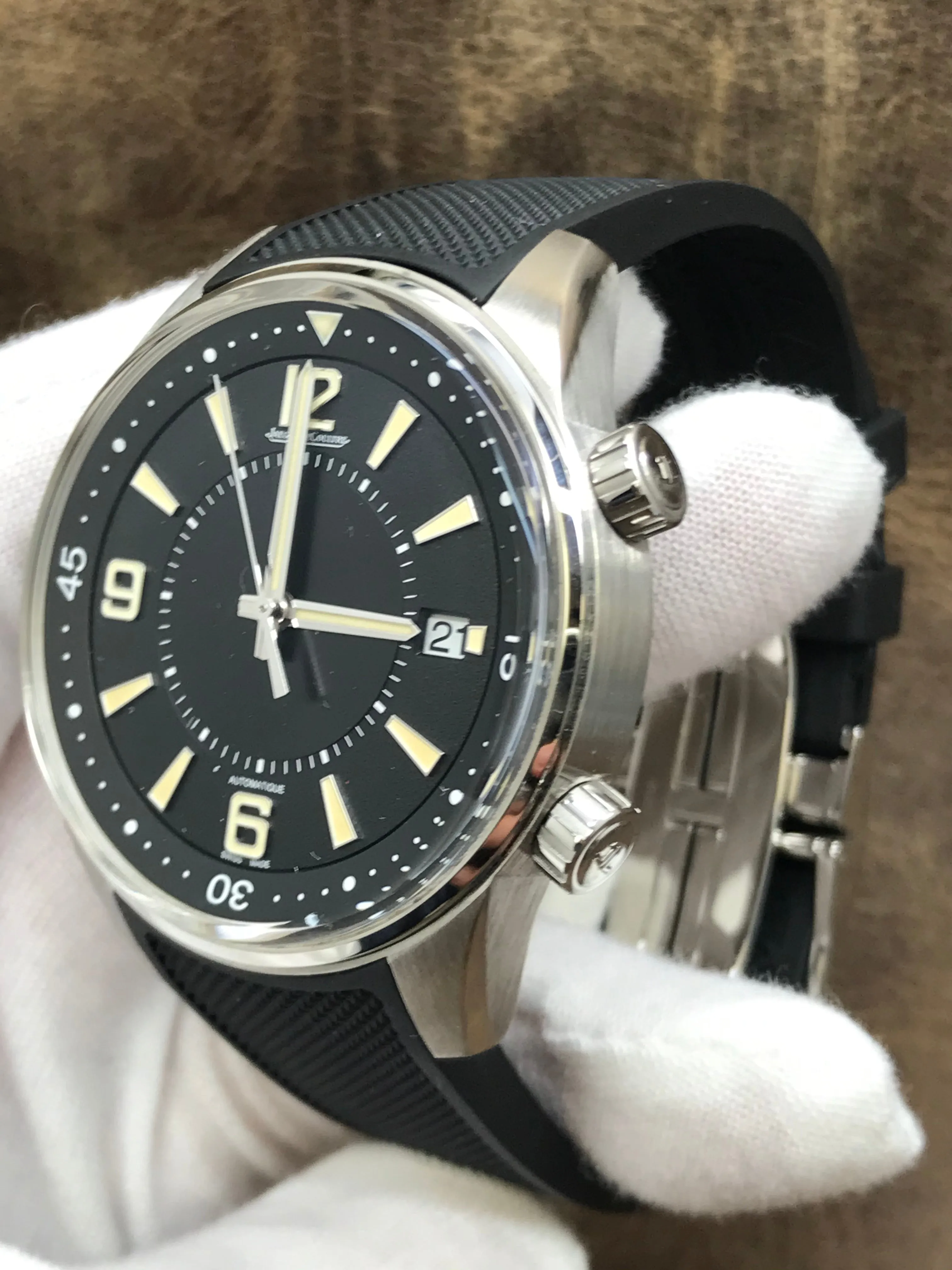Jaeger-Lecoultre Polaris Q9068670 Black Dial Automatic Men's Watch