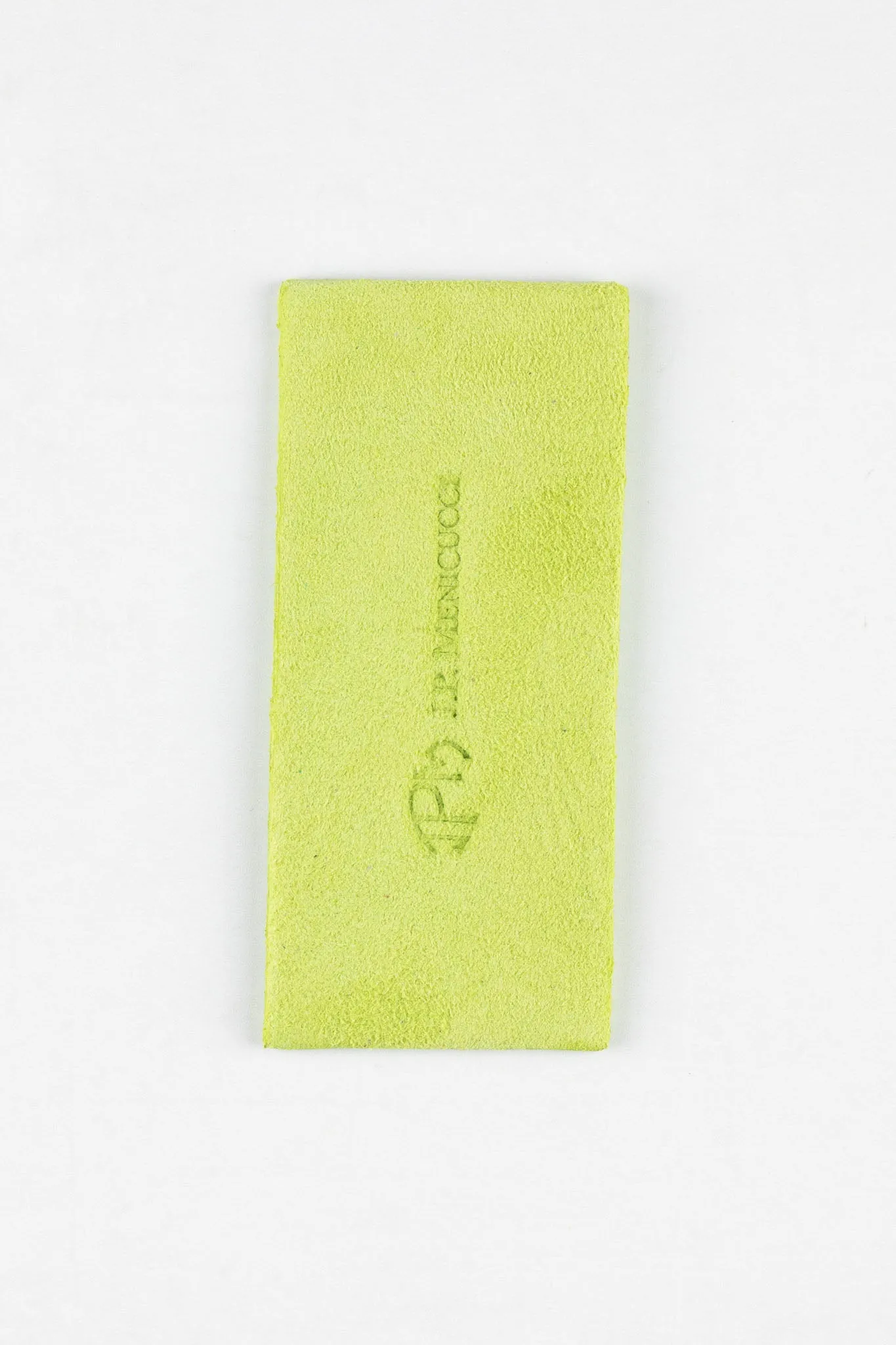 JPM Single Watch Vintage Suede Travel Pouch in LIME GREEN