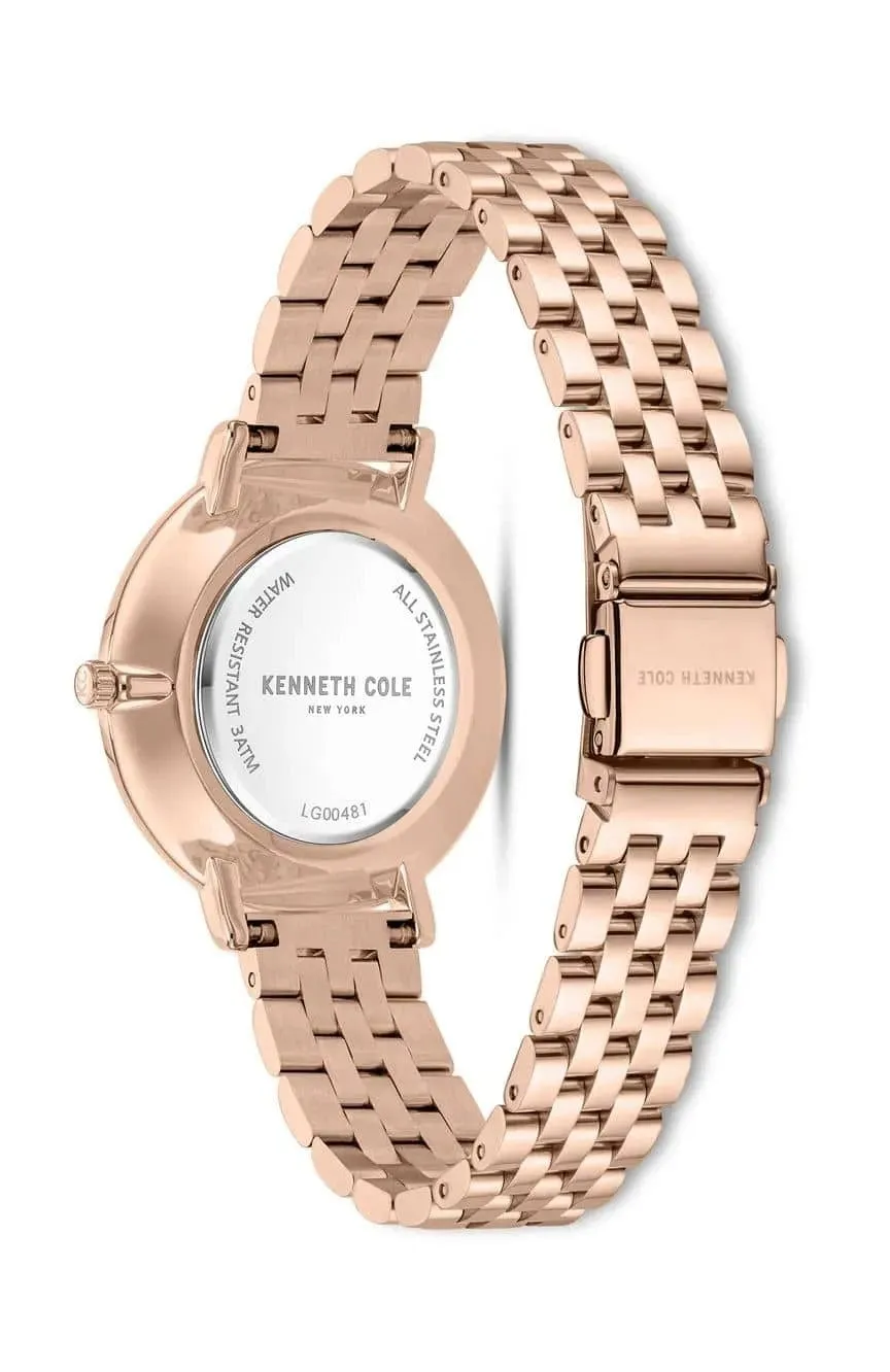 Kenneth Cole New York 34mm Classic Rose Gold Women's Watch KCWLG0048101