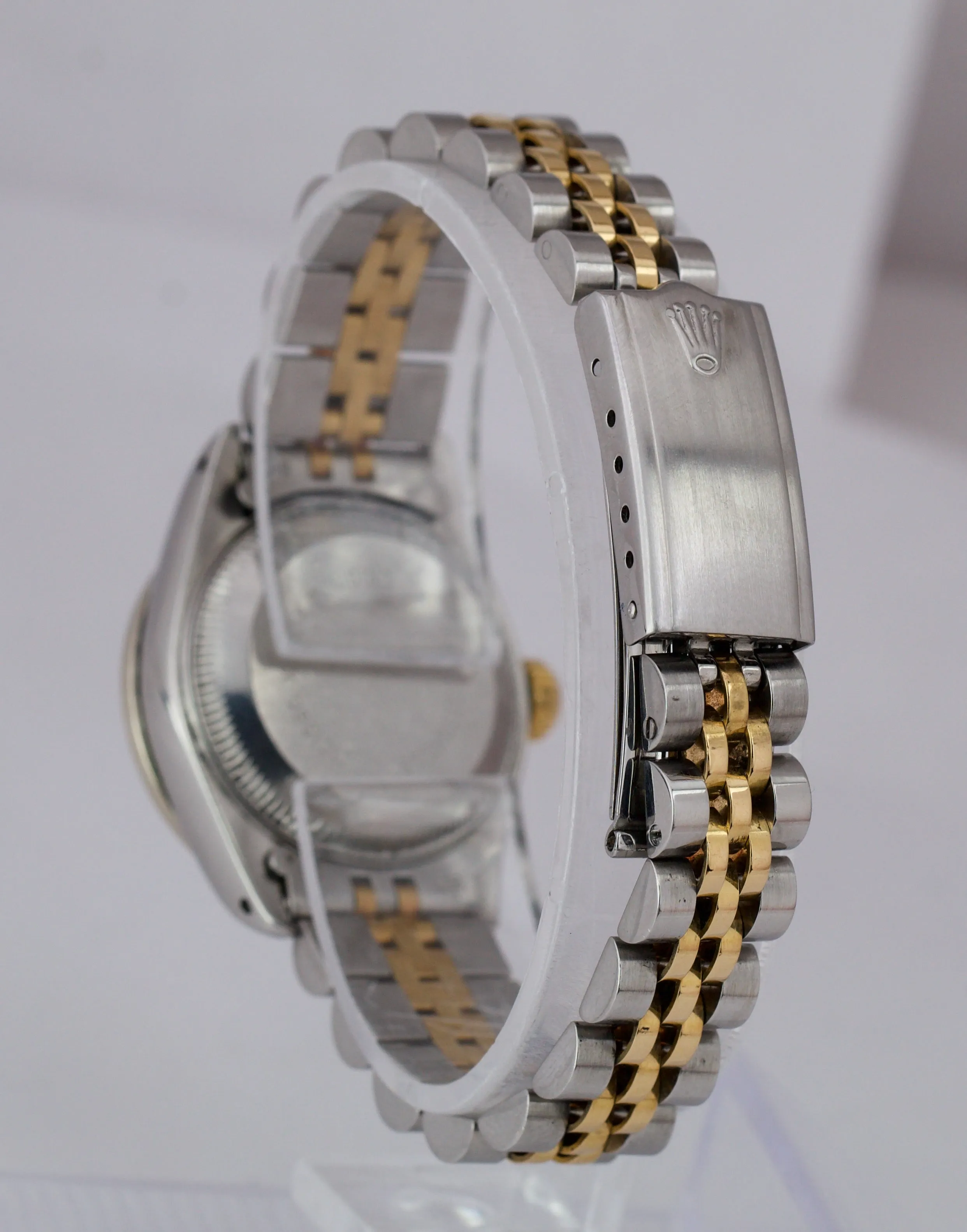 Ladies Rolex DateJust 26mm Jubilee Champagne Diamond Two-Tone Gold Watch 69173