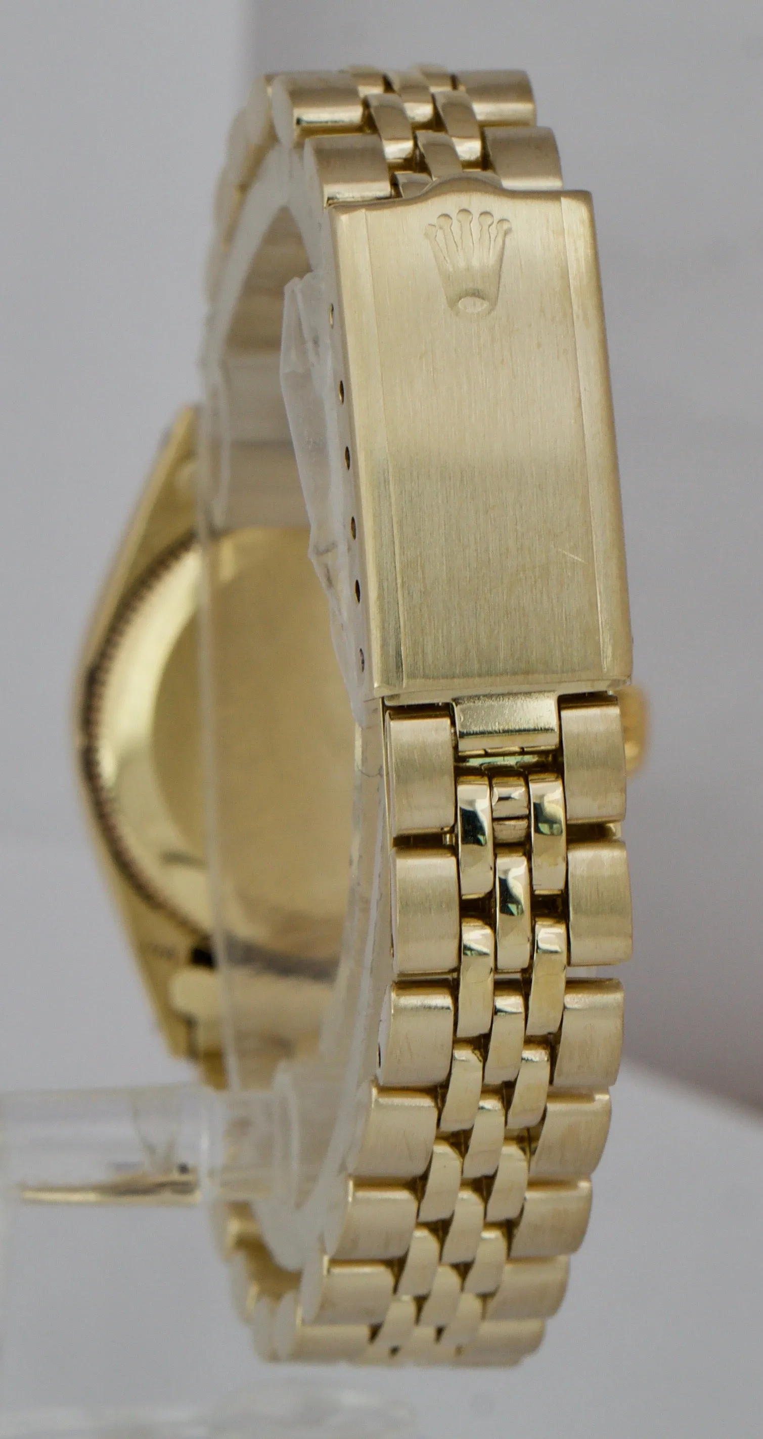 Ladies Rolex Oyster Perpetual 14K Yellow Gold Champagne Jubilee 24mm Watch 6719