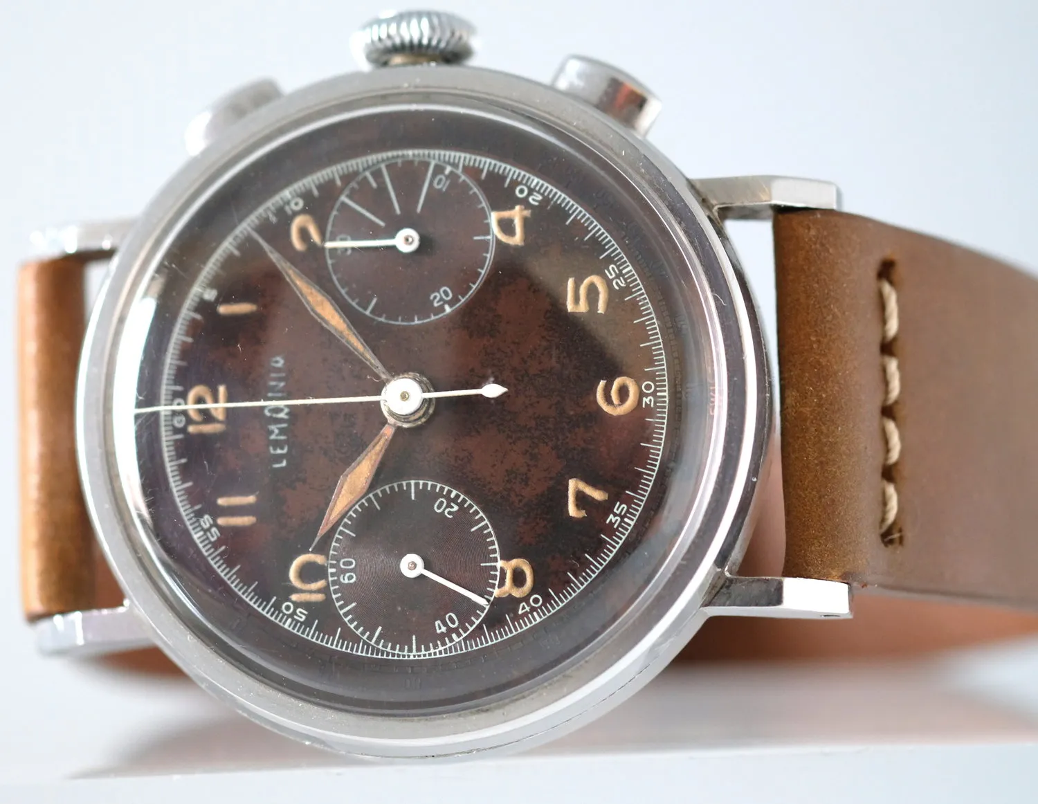Lemania 15TL "Tropical" Oversized Chronograph