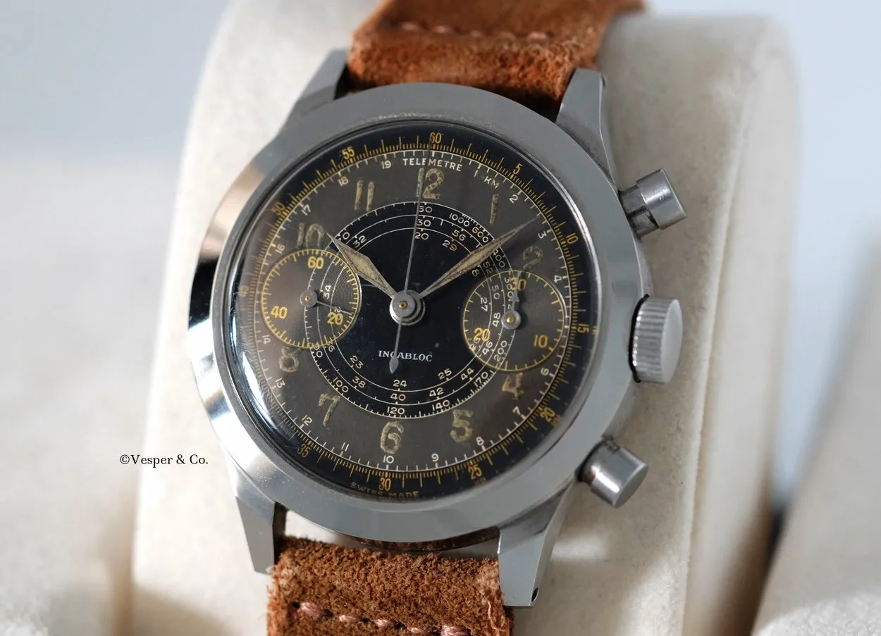 Lemania Chronograph with Telemeter Scale