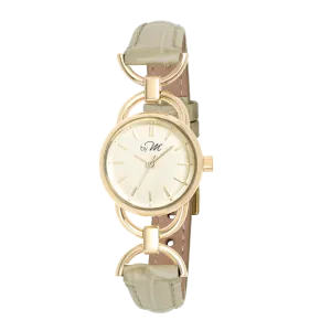Link GD Opal - Gold Case, Champagne Gold Dial, Beige Leather Strap