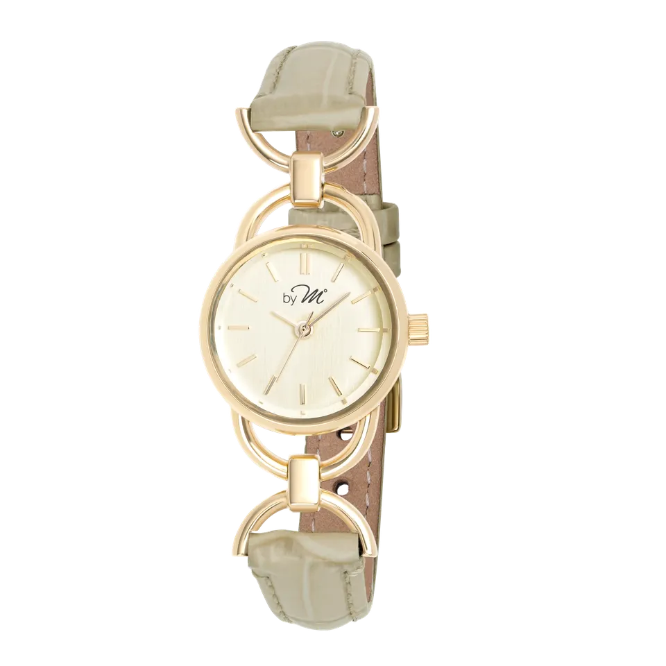 Link GD Opal - Gold Case, Champagne Gold Dial, Beige Leather Strap