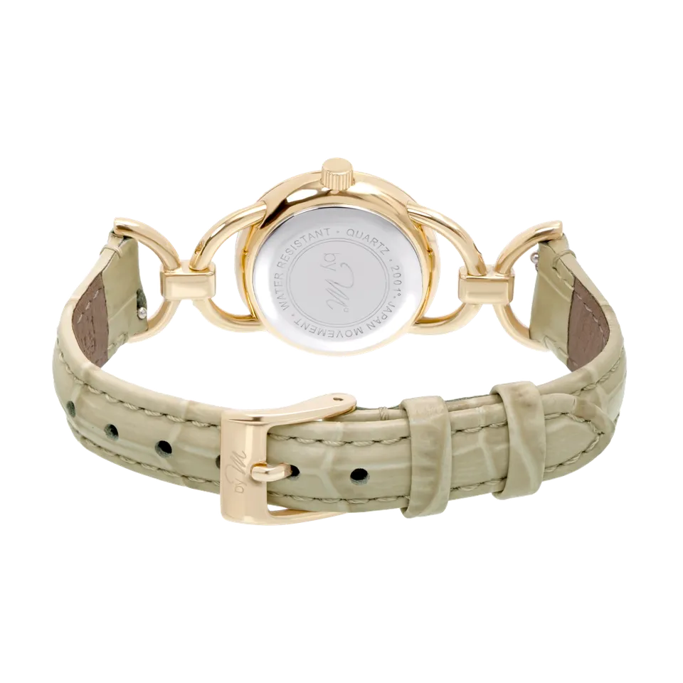 Link GD Opal - Gold Case, Champagne Gold Dial, Beige Leather Strap