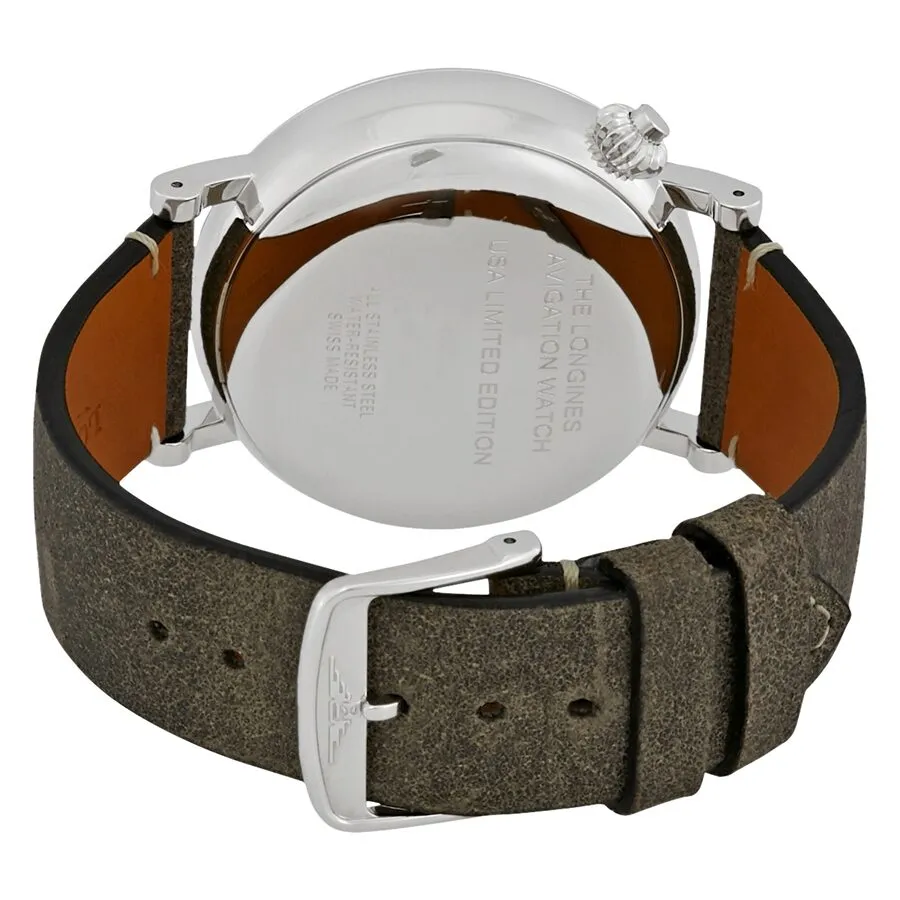 Longines Aviation Type A-7 USA Limited Edition Black Grained Dial Automatic Men's Watch L28234532 L2.823.4.53.2