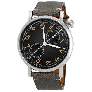Longines Aviation Type A-7 USA Limited Edition Black Grained Dial Automatic Men's Watch L28234532 L2.823.4.53.2