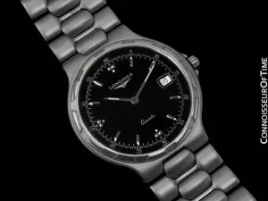 Longines Conquest Mens Bracelet Dress Watch, Quartz, Date, Waterproof - Stainless Steel
