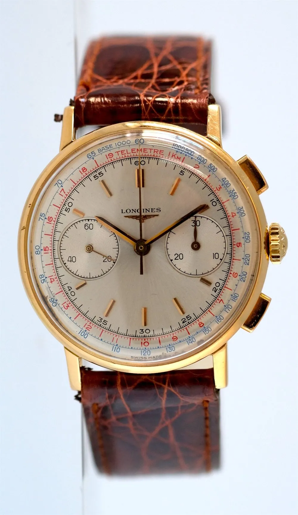 Longines Flyback Chronograph in 18k Rose Gold