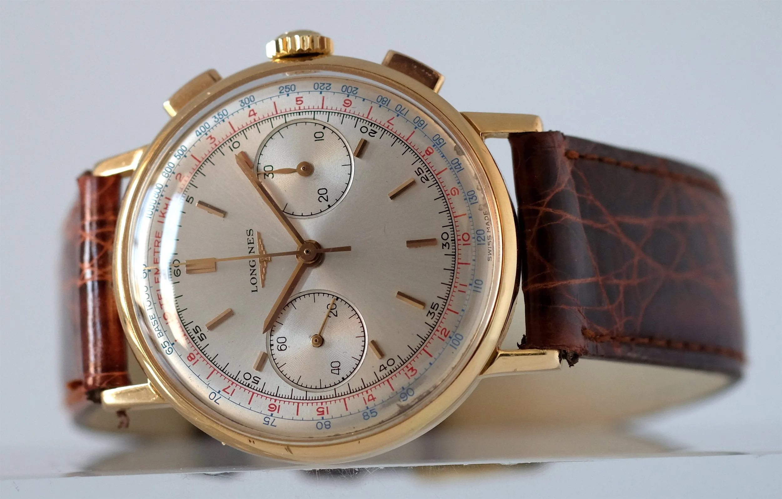 Longines Flyback Chronograph in 18k Rose Gold