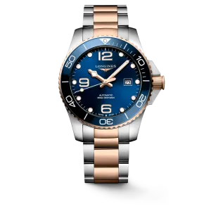 Longines HydroConquest 43mm Rose Gold-Blue Steel Men's Watch L37823987