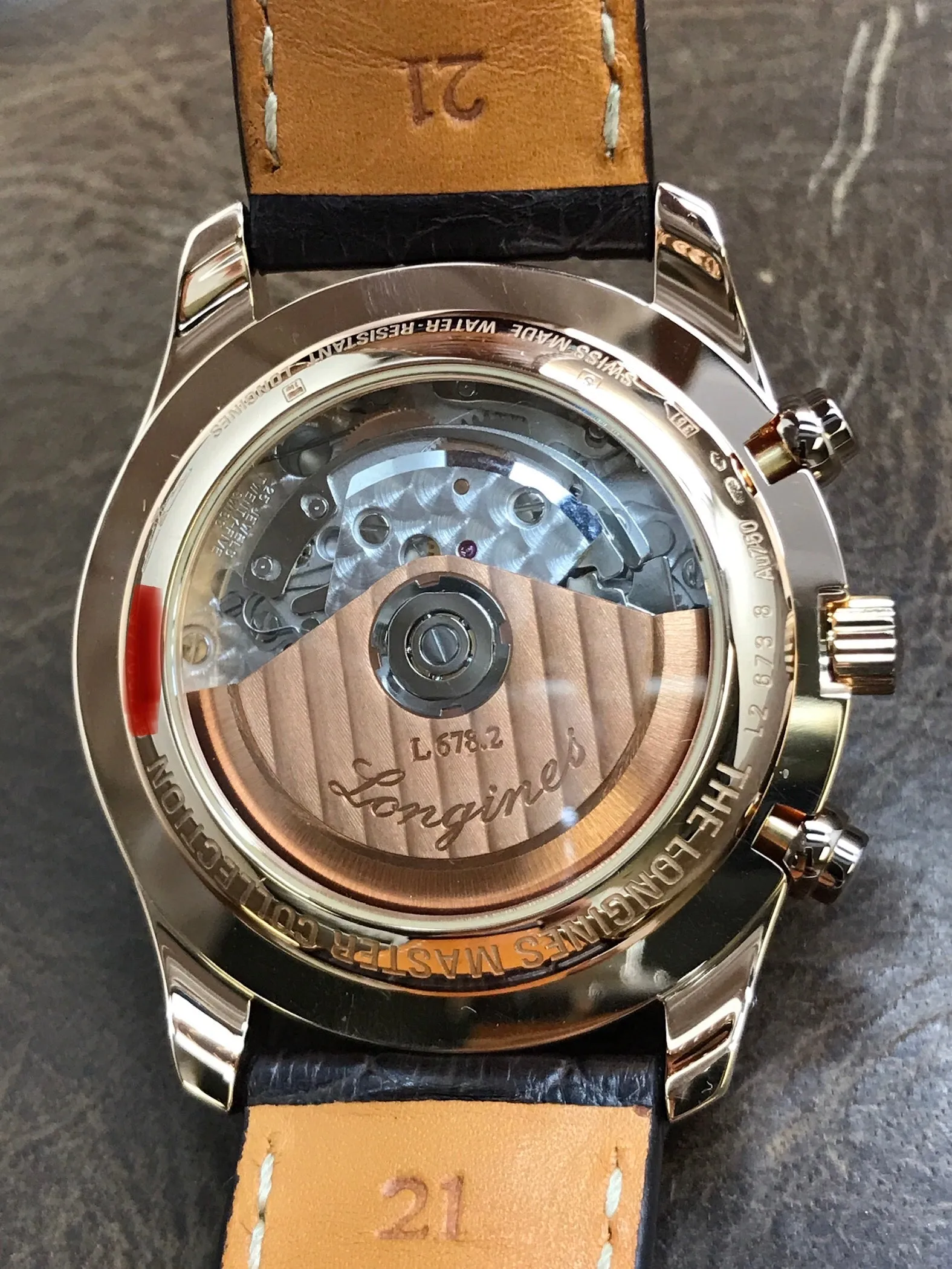 Longines Master Collection 18K Rose Gold L2.673.8.78.5 White Dial Automatic Men's Watch