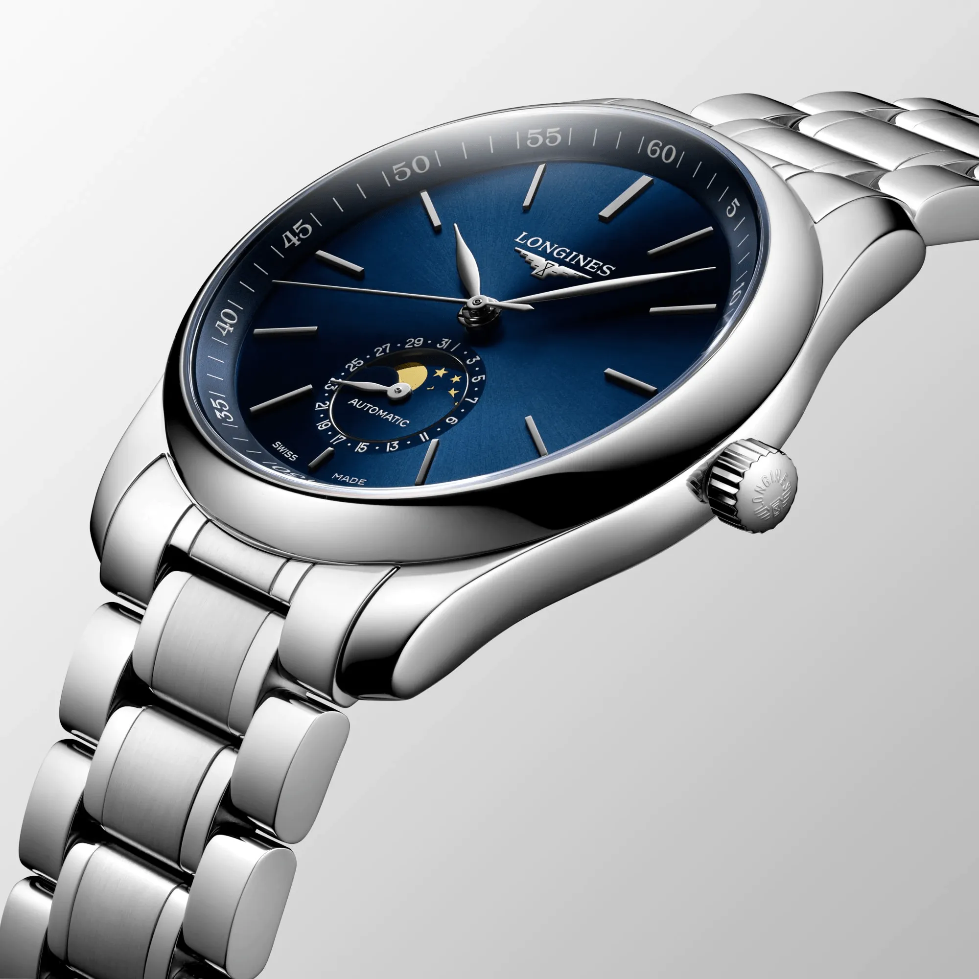 Longines Master Collection 40mm Moonphase Blue Dial Men's Watch L29094926