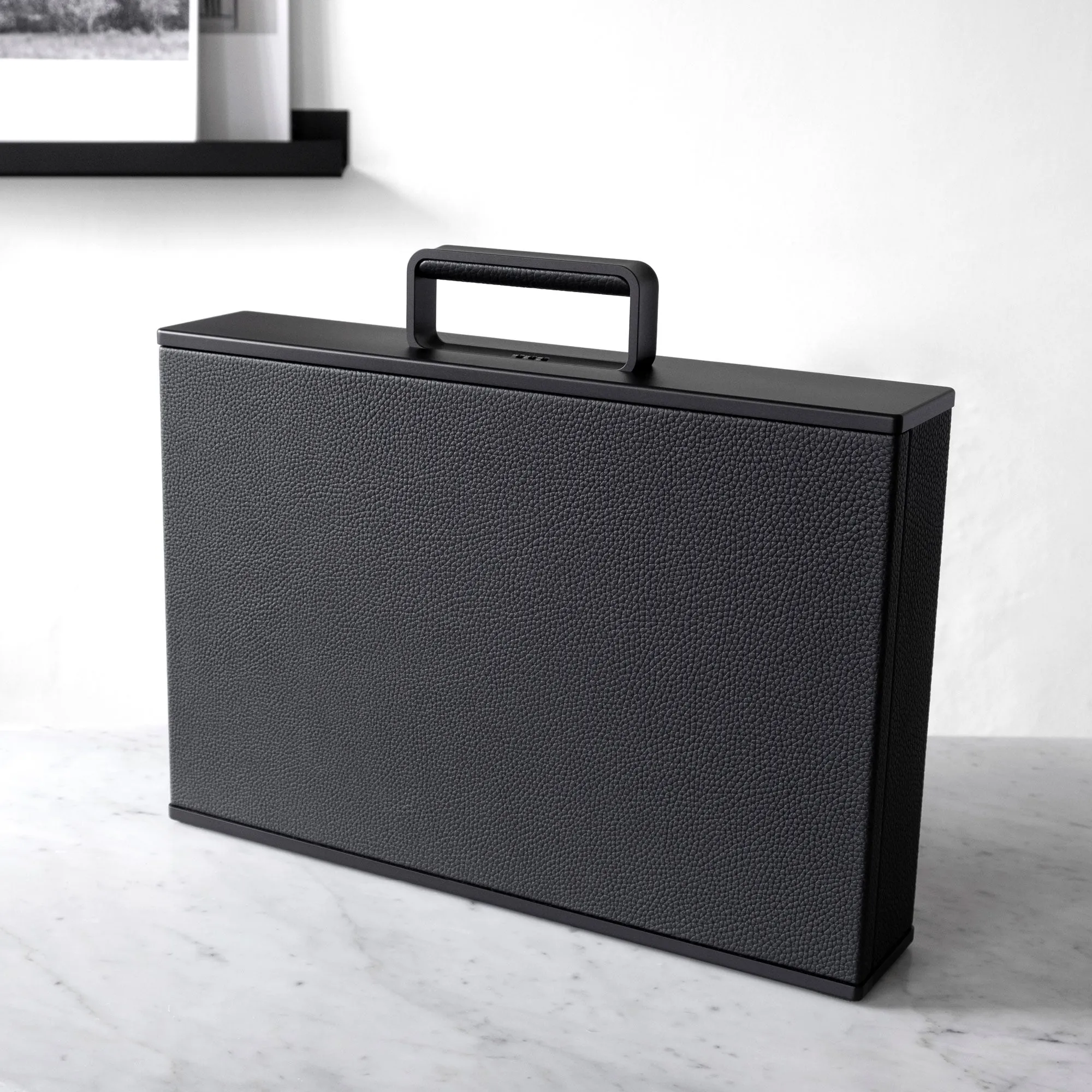 MACKENZIE 12 WATCH BRIEFCASE - BLACK / BLACK
