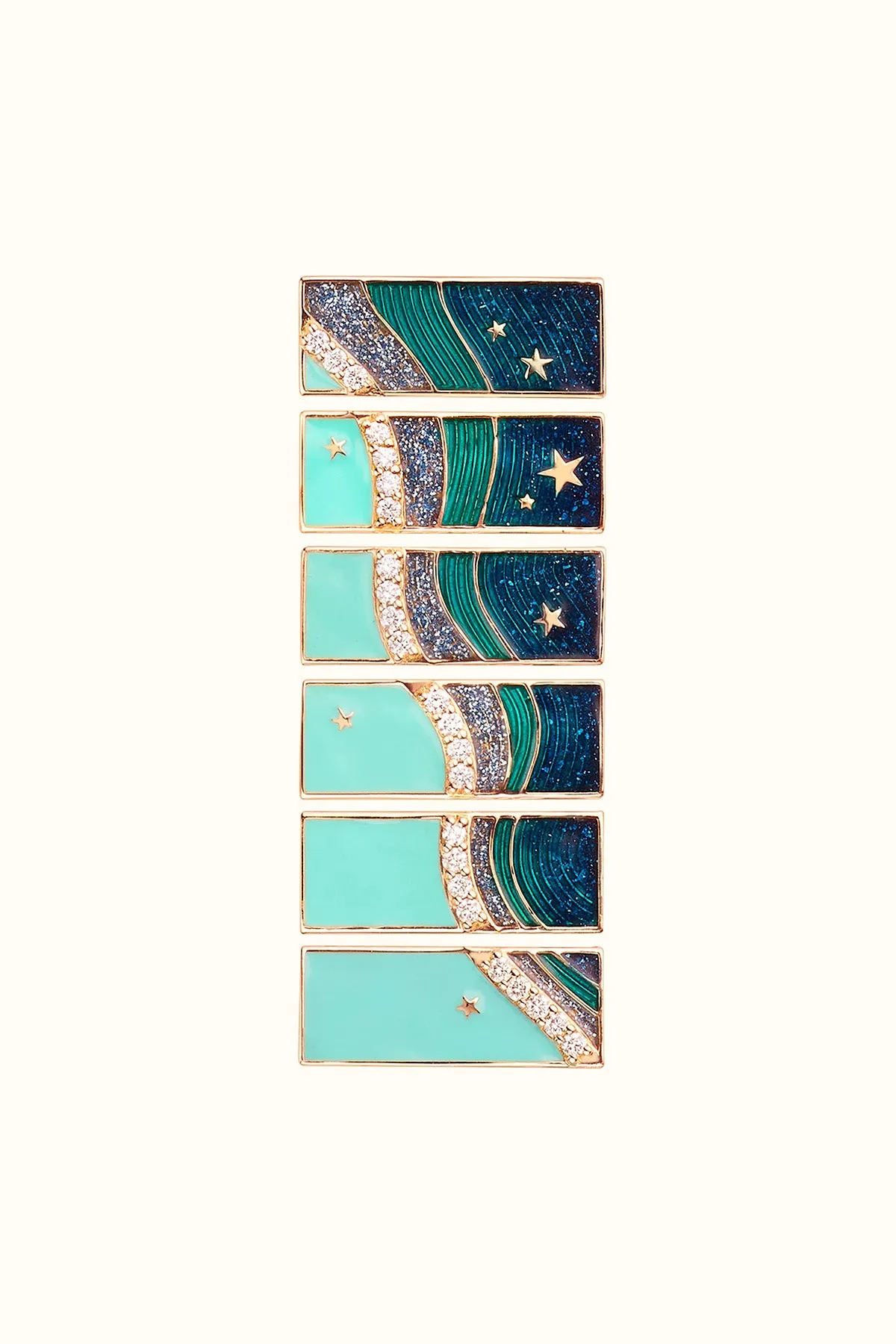 MARIE LICHTENBERG | 18K ROSE GOLD MILKY WAY DIAMOND NECKLACE