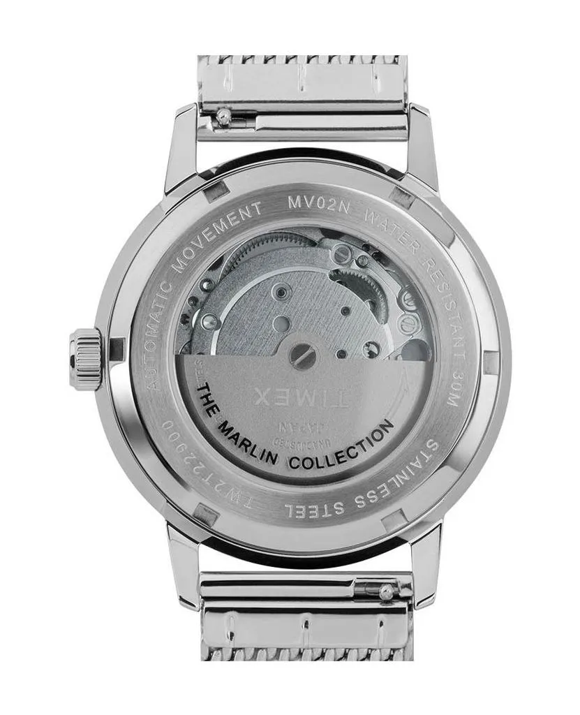 Marlin® Automatic 40mm Stainless Steel Mesh Band Watch