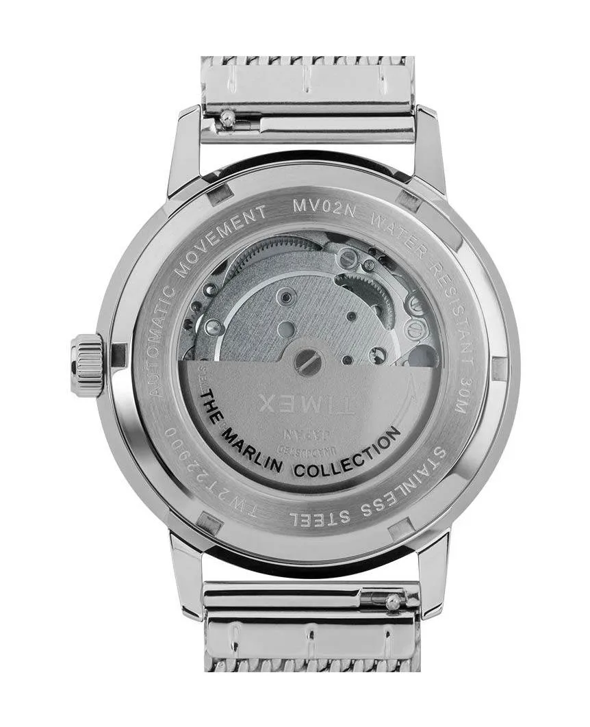 Marlin® Automatic 40mm Stainless Steel Mesh Band Watch