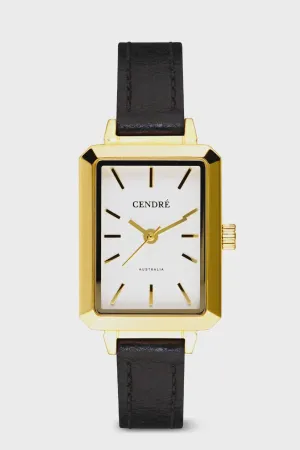 MASON Watch . White Distressed Black .