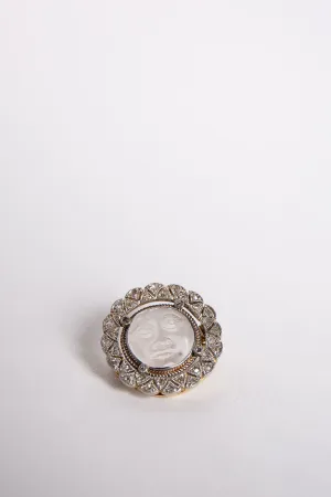 MAXFIELD PRIVATE COLLECTION | VINTAGE EDWARDIAN MOONFACE BROOCH