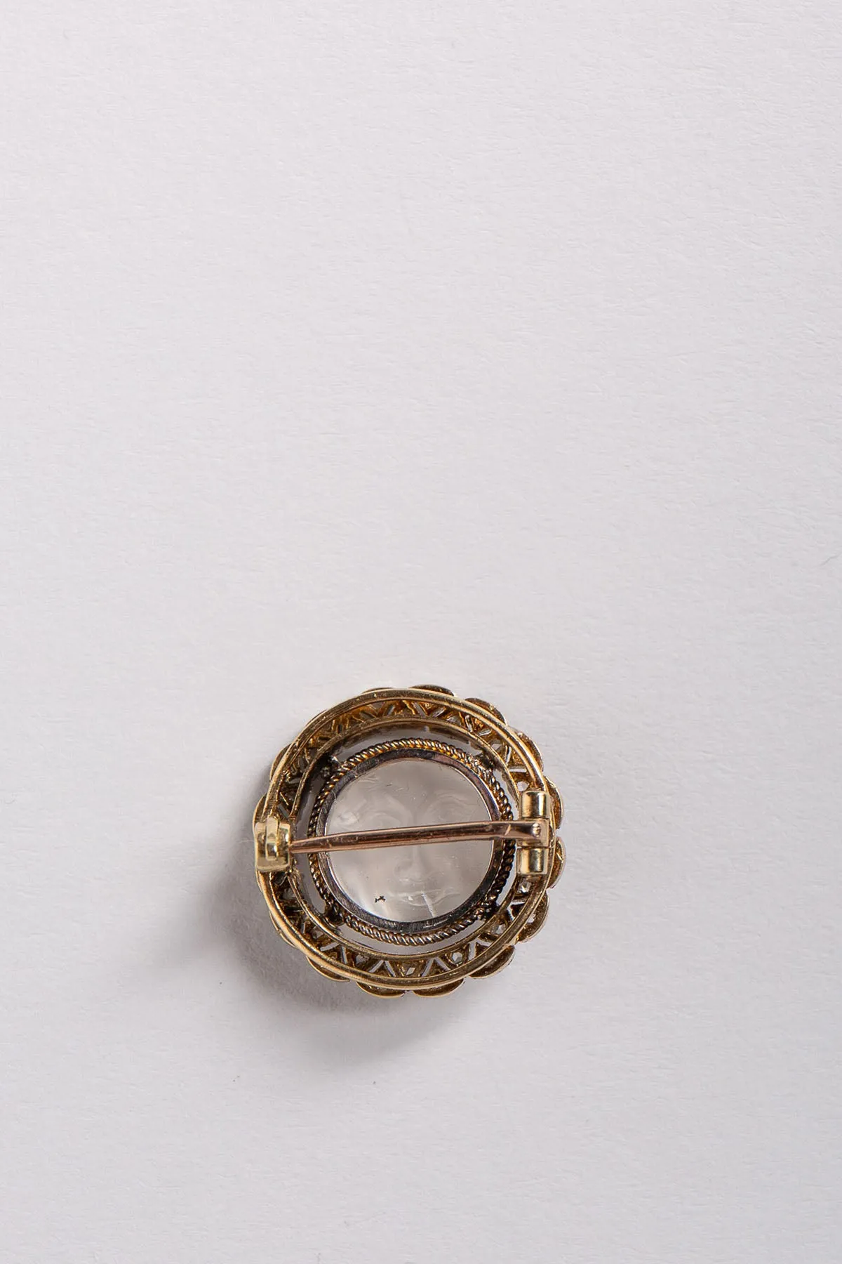 MAXFIELD PRIVATE COLLECTION | VINTAGE EDWARDIAN MOONFACE BROOCH