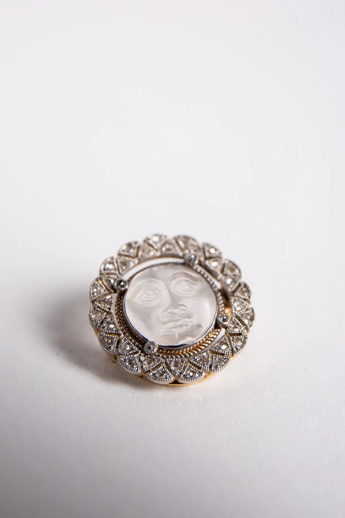 MAXFIELD PRIVATE COLLECTION | VINTAGE EDWARDIAN MOONFACE BROOCH