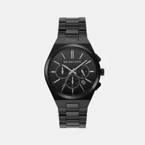 Men's Black Chronograph Stainless Steel Watch MK9146
