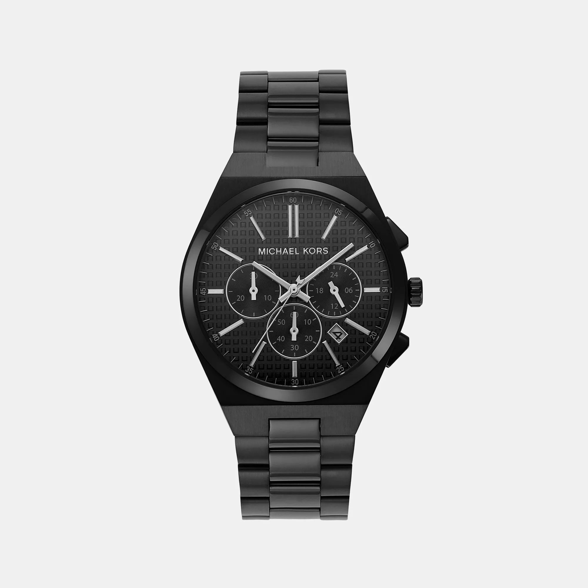 Men's Black Chronograph Stainless Steel Watch MK9146