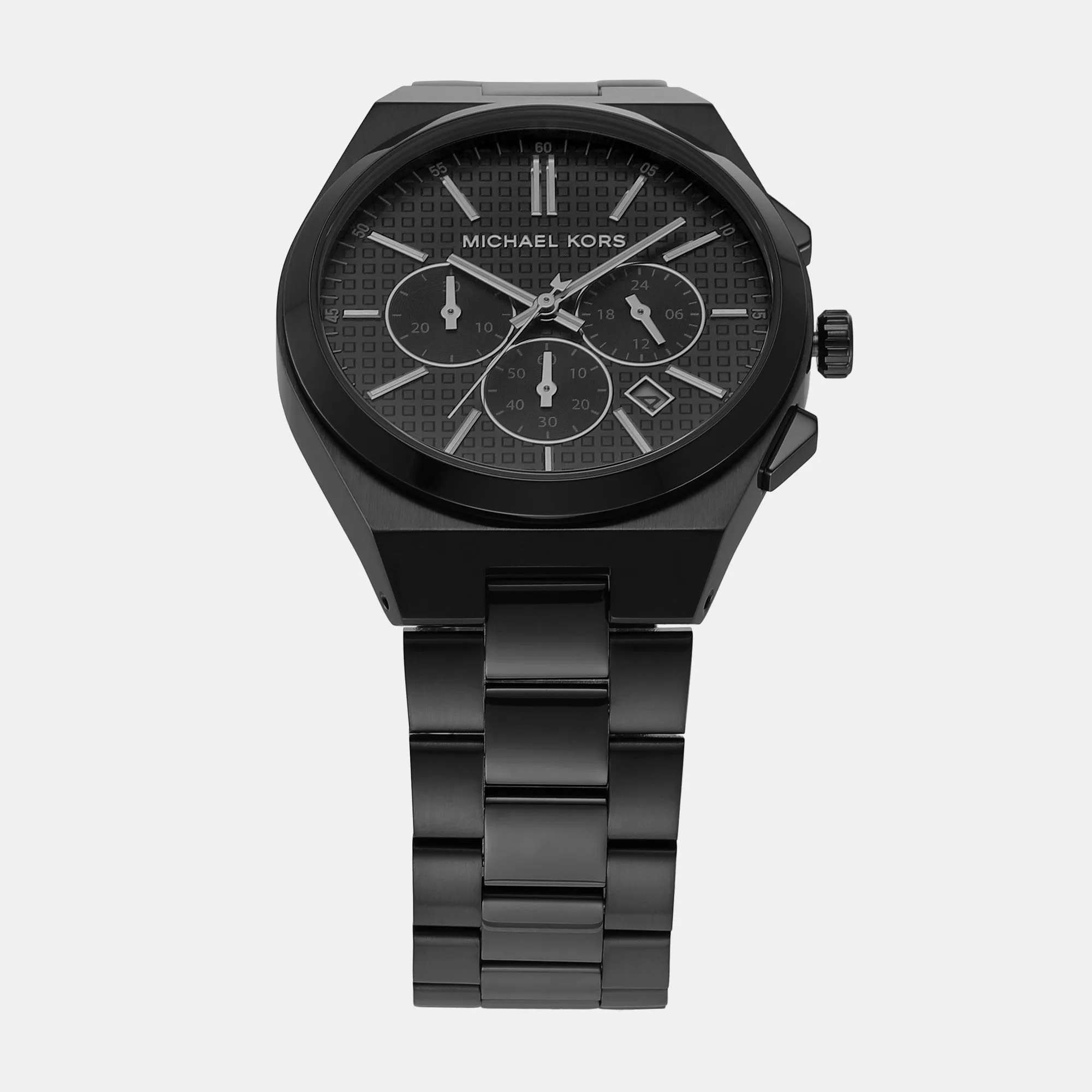 Men's Black Chronograph Stainless Steel Watch MK9146