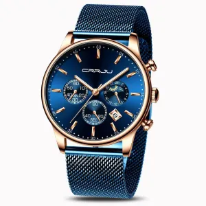 Men's Casual Watch Luxury Mesh Belt Quartz Waterproof