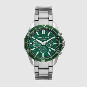 Men's Green Stainless Steel Watch AX1957