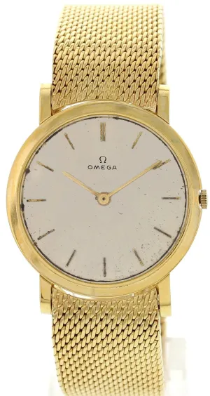 Men's Vintage Omega 18K Yellow Gold Watch